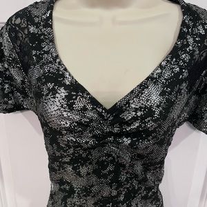 Buckle metallic shirt